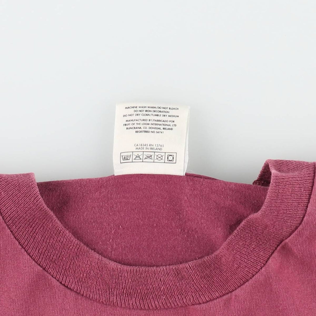 90'S Screen Stars SENSER THE KEY Band T-shirt, Men's XL equivalent, Vintage cotton wine-red Vintage Second Hand