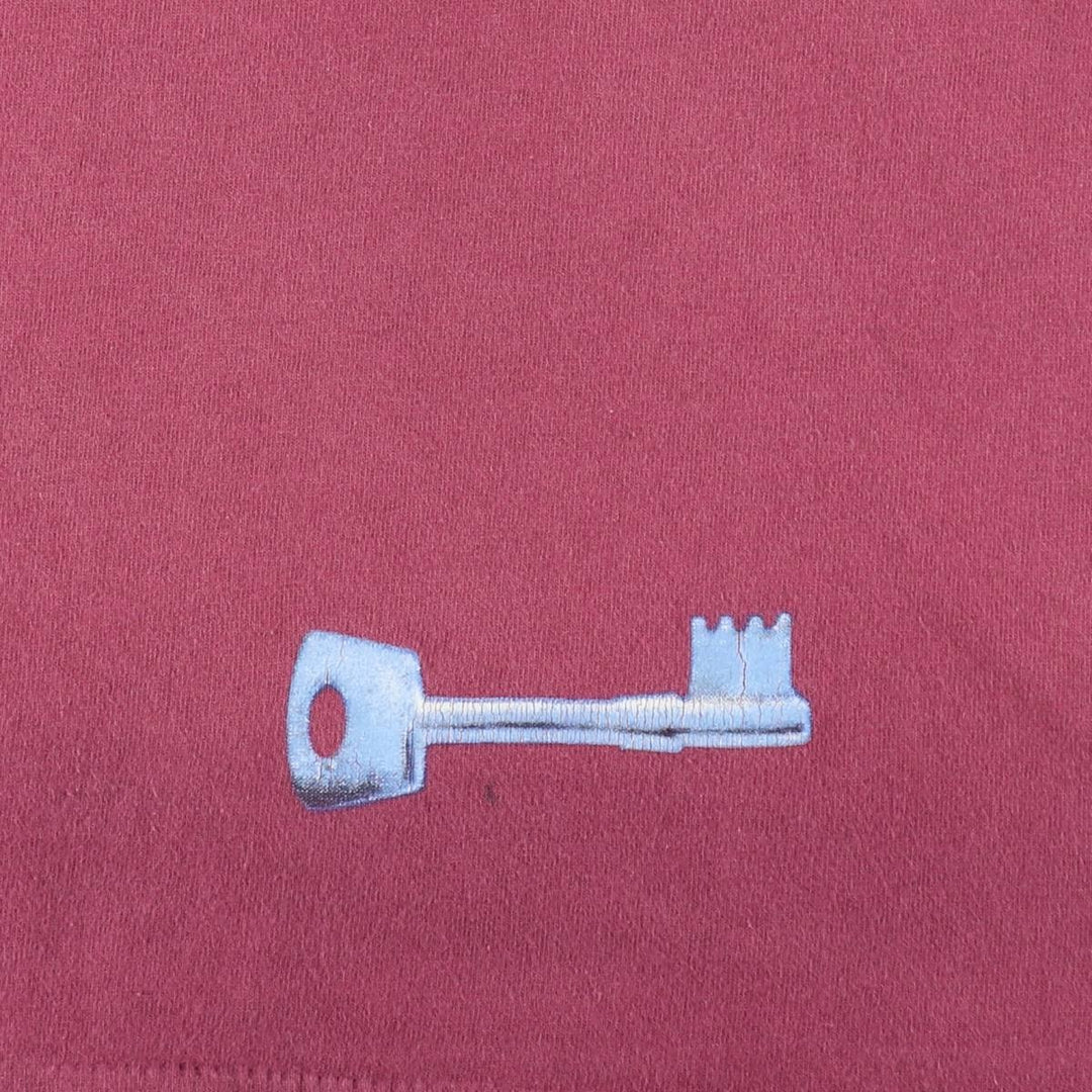 90'S Screen Stars SENSER THE KEY Band T-shirt, Men's XL equivalent, Vintage cotton wine-red Vintage Second Hand