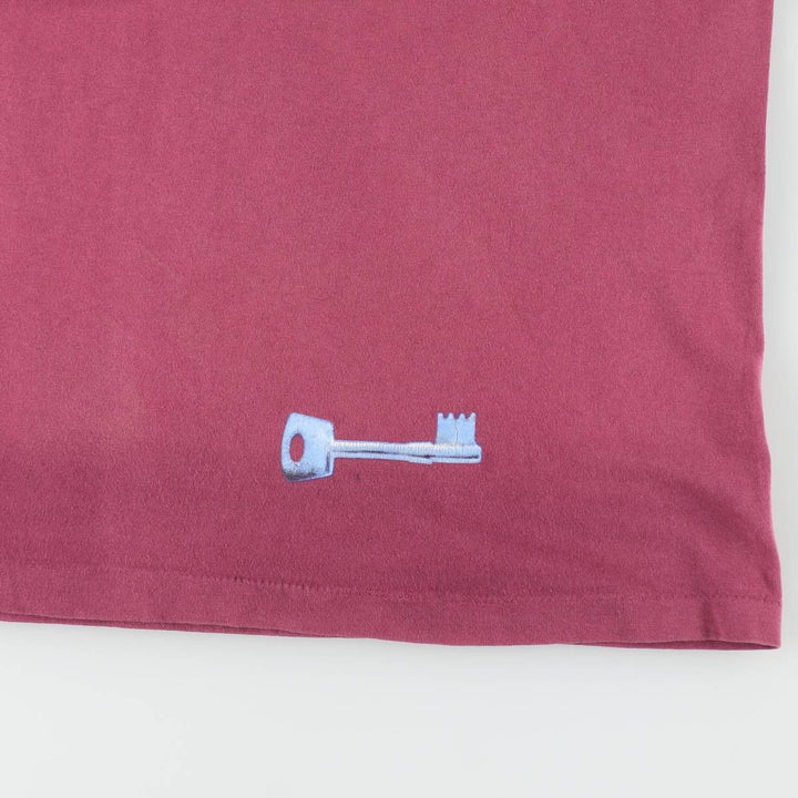 90'S Screen Stars SENSER THE KEY Band T-shirt, Men's XL equivalent, Vintage cotton wine-red Vintage Second Hand