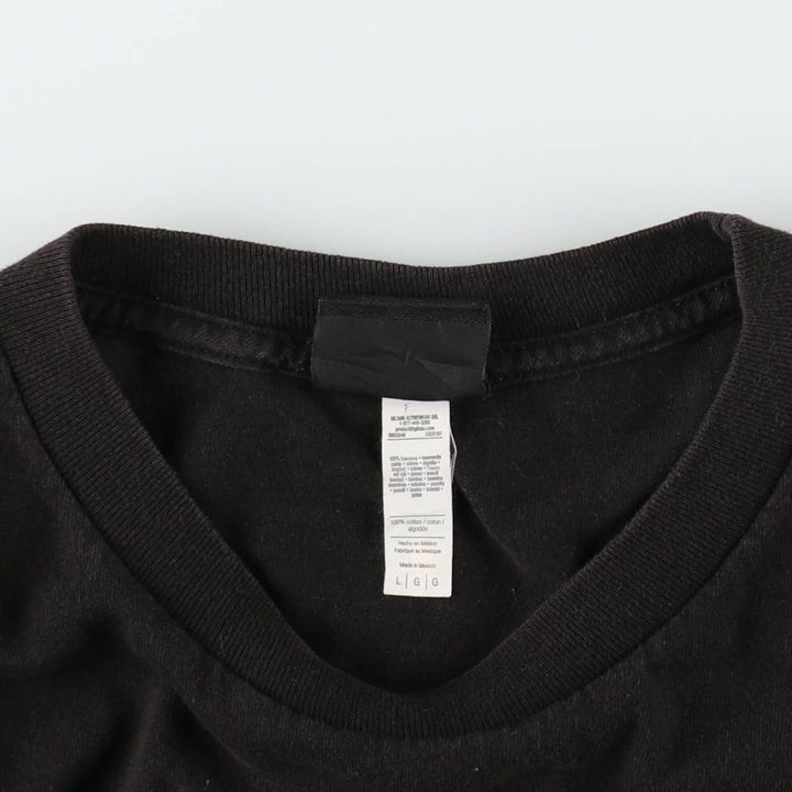 2000'S NHS Independent Surf Skate Back Print Long-Sleeve T-Shirt (Men's Size L) cotton black type Vintage Second Hand