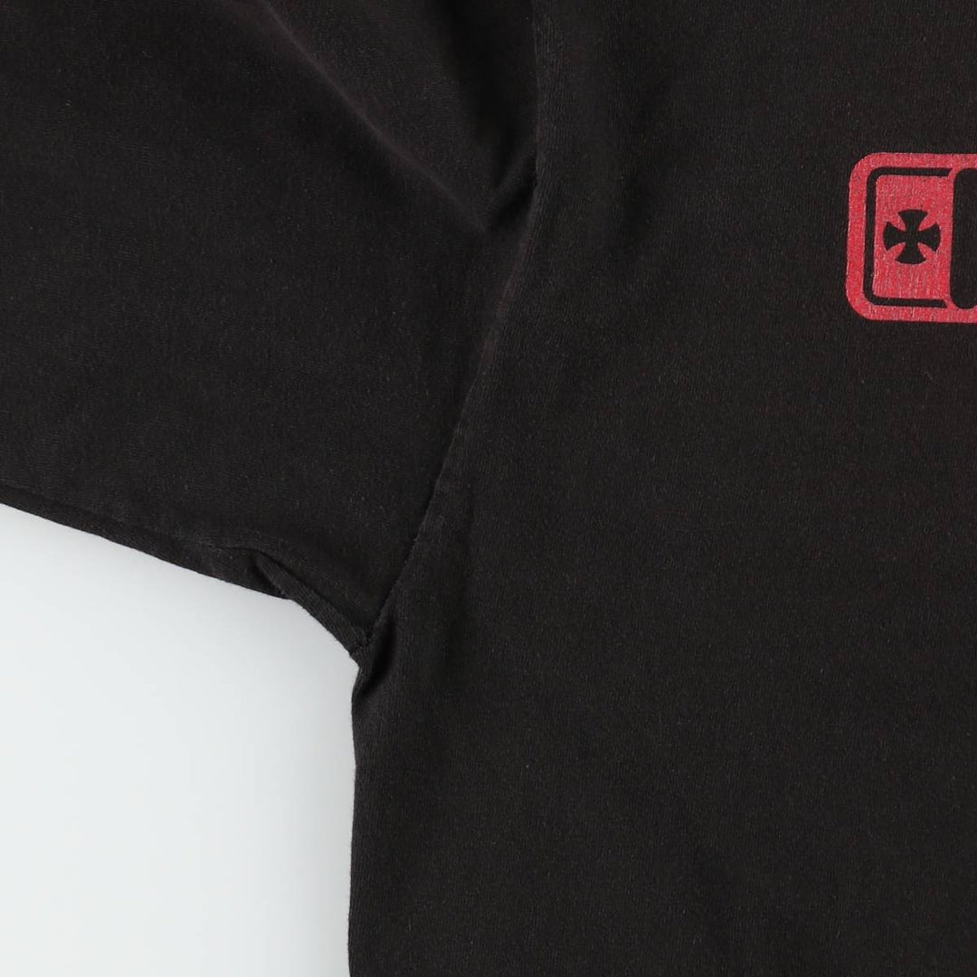 2000'S NHS Independent Surf Skate Back Print Long-Sleeve T-Shirt (Men's Size L) cotton black type Vintage Second Hand