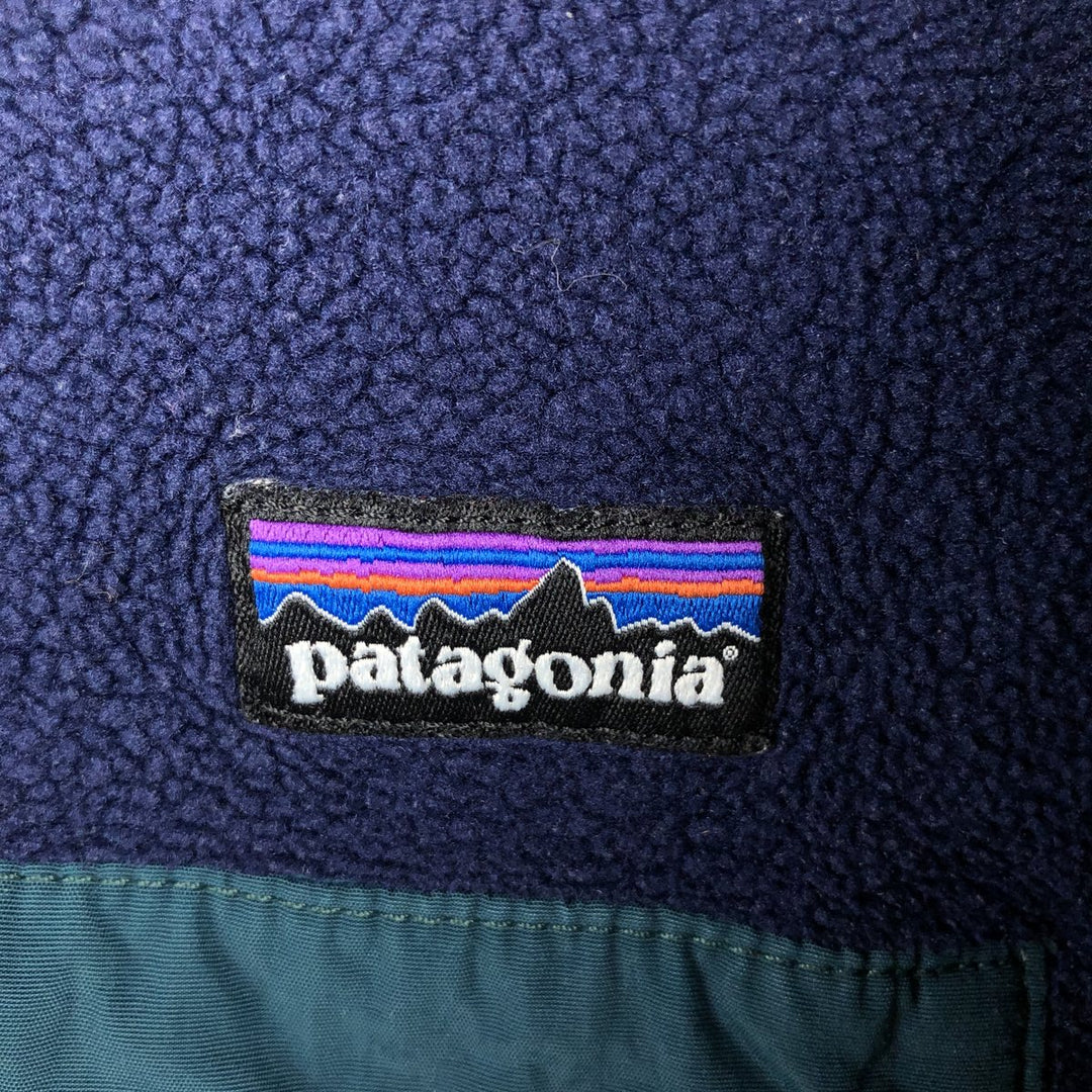 Patagonia SYNCHILLA Snap-T 25450FA13 Fleece Pullover (Men's Size M) polyester navy blue type Vintage Second Hand