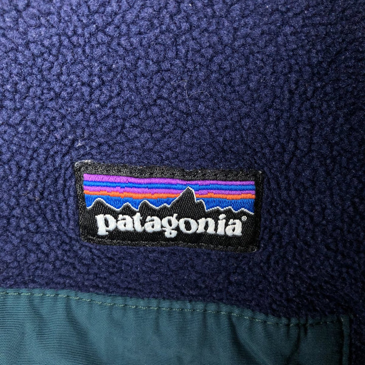 Patagonia SYNCHILLA Snap-T 25450FA13 Fleece Pullover (Men's Size M) polyester navy blue type Vintage Second Hand