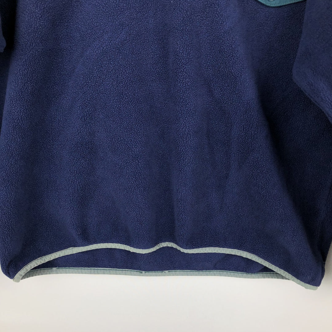 Patagonia SYNCHILLA Snap-T 25450FA13 Fleece Pullover (Men's Size M) polyester navy blue type Vintage Second Hand