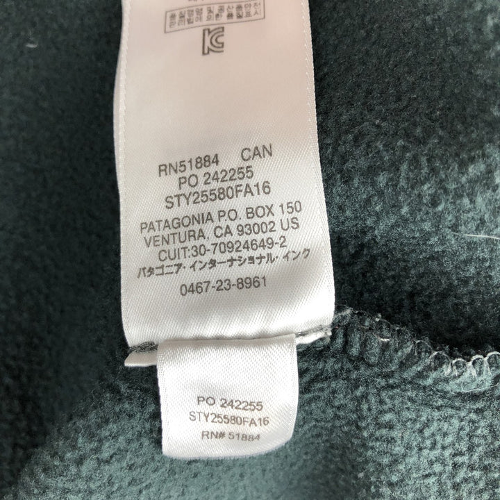 Patagonia SYNCHILLA Snap-T 25580FA16 Fleece Pullover, Men's Size L (approx.) polyester gray type Vintage Second Hand