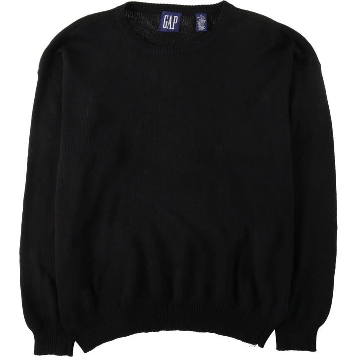 90'S GAP Old Gap Cotton Knit Sweater, Made in England, Men's Size M (approx.), Vintage cotton black type Vintage Second Hand