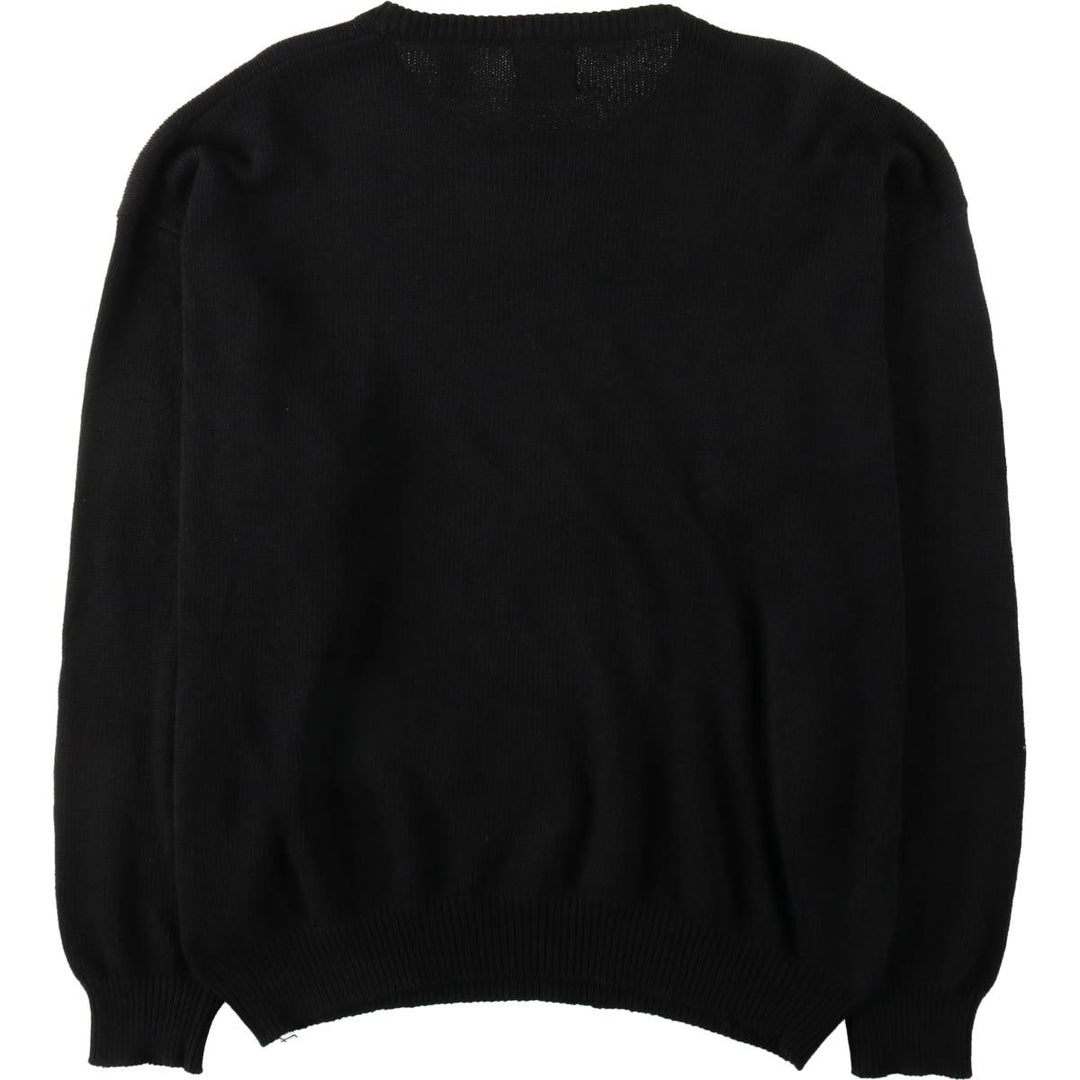 90'S GAP Old Gap Cotton Knit Sweater, Made in England, Men's Size M (approx.), Vintage cotton black type Vintage Second Hand