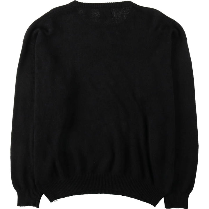 90'S GAP Old Gap Cotton Knit Sweater, Made in England, Men's Size M (approx.), Vintage cotton black type Vintage Second Hand