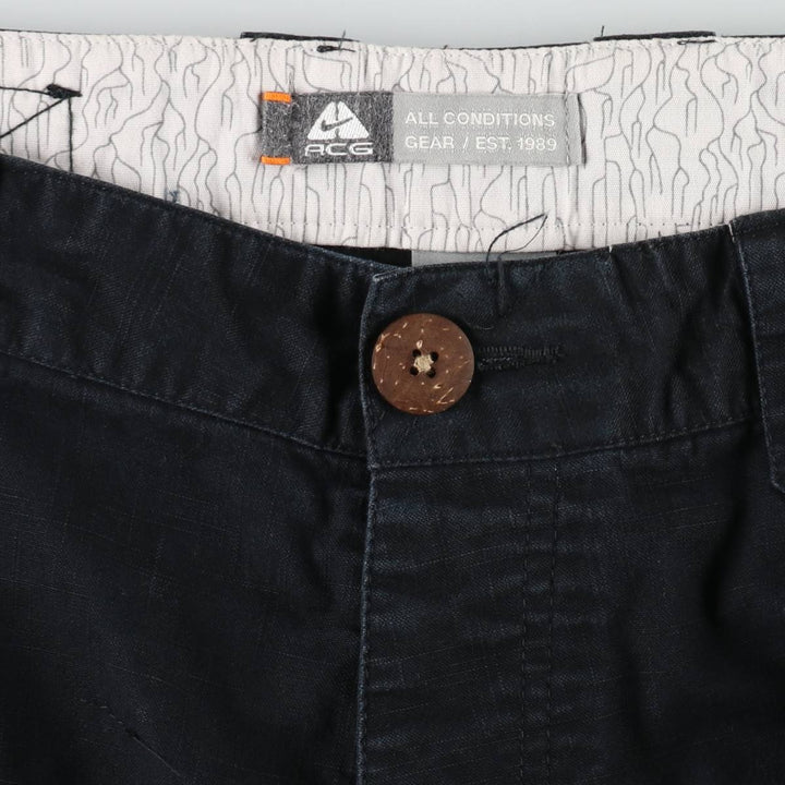 Nike ACG Ripstop Cotton Pants, Men's W35 (approx.) cotton black type Vintage Second Hand