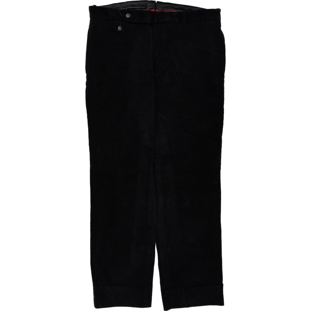 Ralph Lauren POLO by Ralph Lauren SUFFIELD PANT Corduroy Pants Men's W37 (approx.) cotton black type Vintage Second Hand