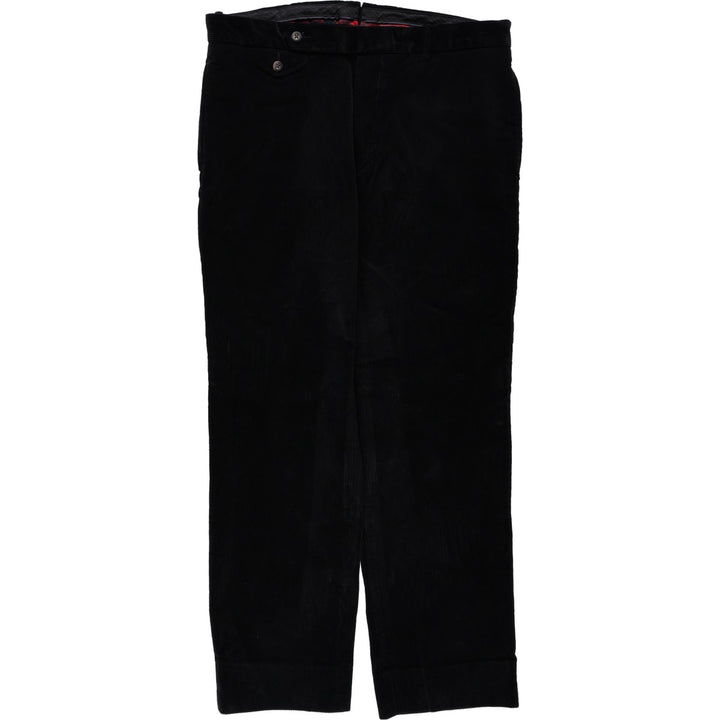Ralph Lauren POLO by Ralph Lauren SUFFIELD PANT Corduroy Pants Men's W37 (approx.) cotton black type Vintage Second Hand