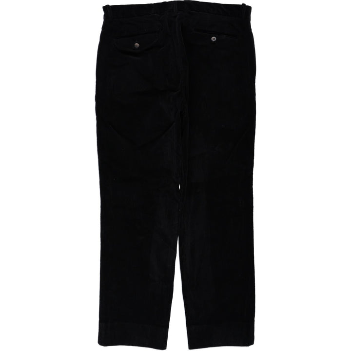 Ralph Lauren POLO by Ralph Lauren SUFFIELD PANT Corduroy Pants Men's W37 (approx.) cotton black type Vintage Second Hand