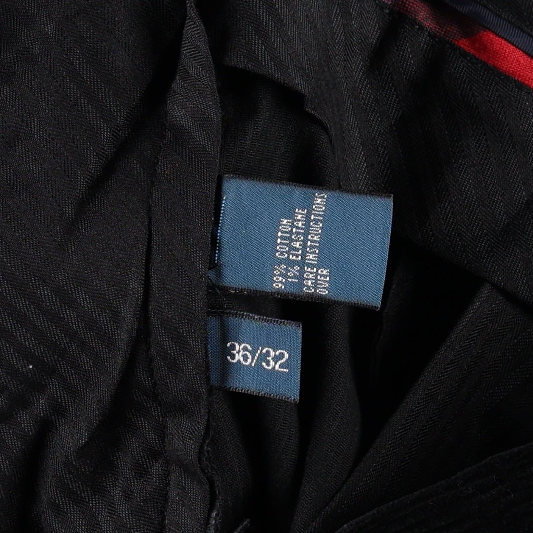 Ralph Lauren POLO by Ralph Lauren SUFFIELD PANT Corduroy Pants Men's W37 (approx.) cotton black type Vintage Second Hand