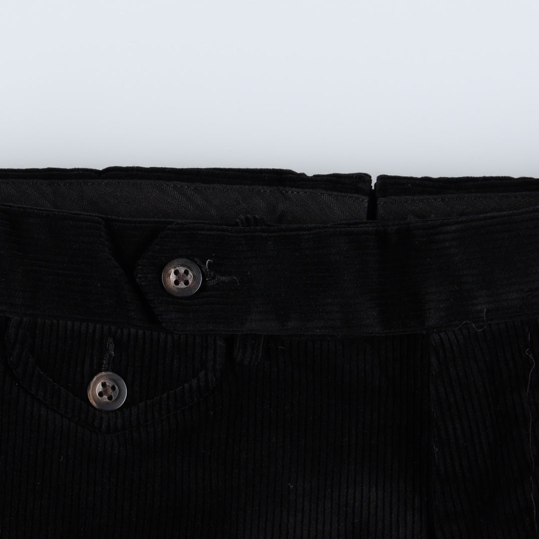 Ralph Lauren POLO by Ralph Lauren SUFFIELD PANT Corduroy Pants Men's W37 (approx.) cotton black type Vintage Second Hand