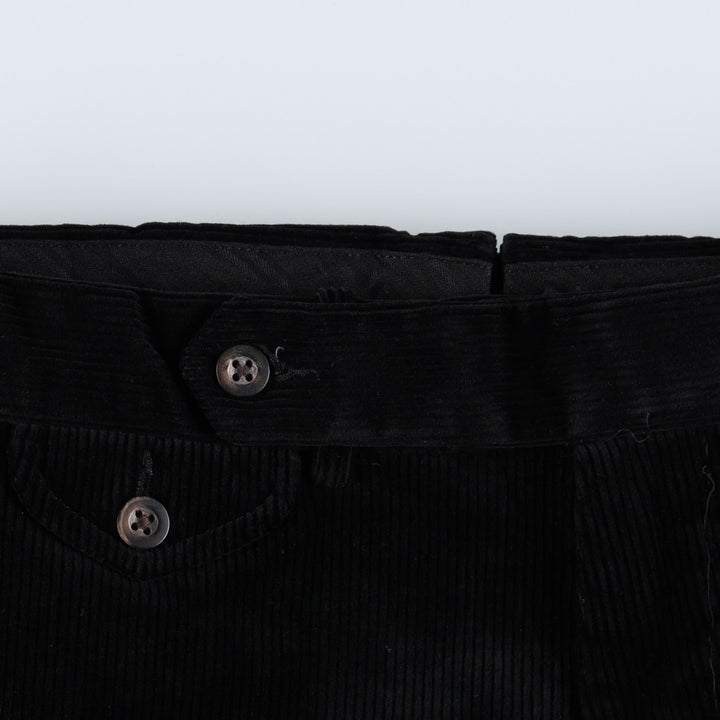 Ralph Lauren POLO by Ralph Lauren SUFFIELD PANT Corduroy Pants Men's W37 (approx.) cotton black type Vintage Second Hand