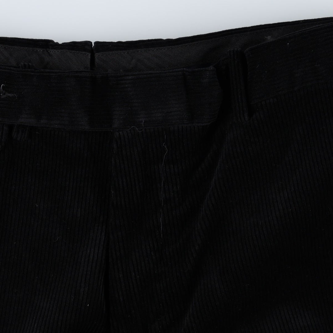 Ralph Lauren POLO by Ralph Lauren SUFFIELD PANT Corduroy Pants Men's W37 (approx.) cotton black type Vintage Second Hand