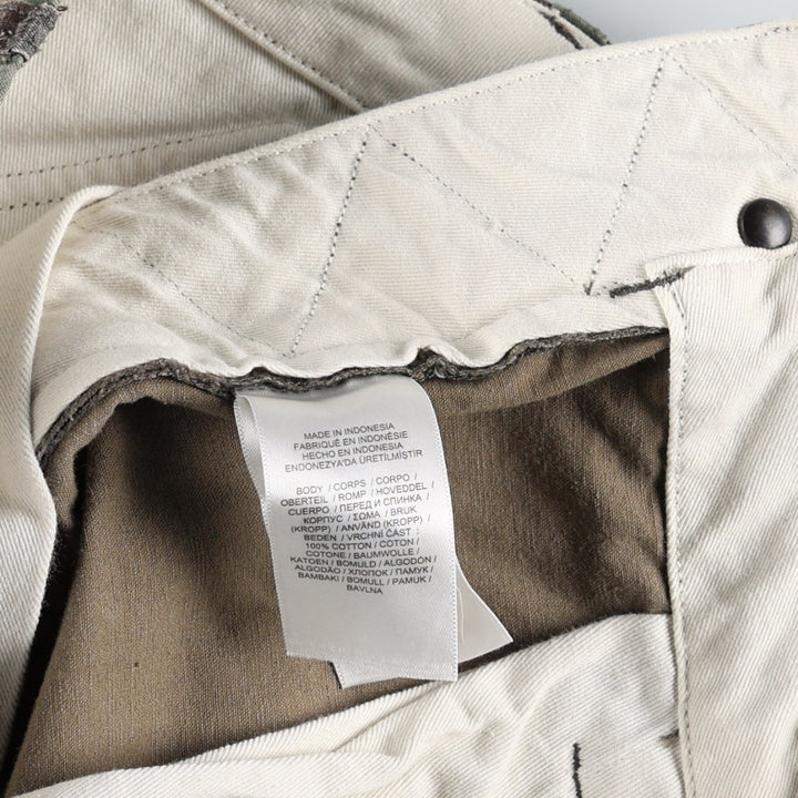 Civilian-made Ralph Lauren POLO RALPH LAUREN camouflage pattern woodland camo military cargo pants, men's size W34 (approx.) cotton Khaki type Vintage Second Hand