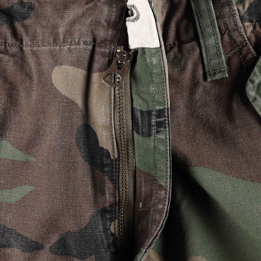 Civilian-made Ralph Lauren POLO RALPH LAUREN camouflage pattern woodland camo military cargo pants, men's size W34 (approx.) cotton Khaki type Vintage Second Hand