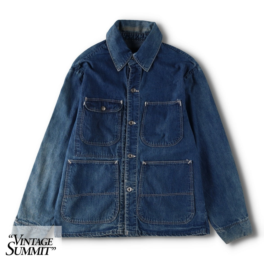 Vintage denim coveralls from the 1950s-1960s, men's size M. unclear blue type Vintage Second Hand