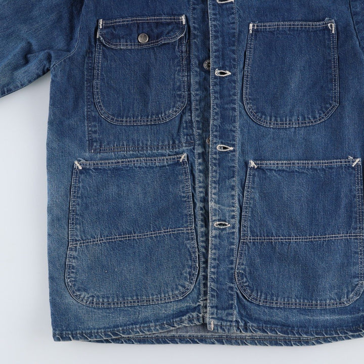 Vintage denim coveralls from the 1950s-1960s, men's size M. unclear blue type Vintage Second Hand