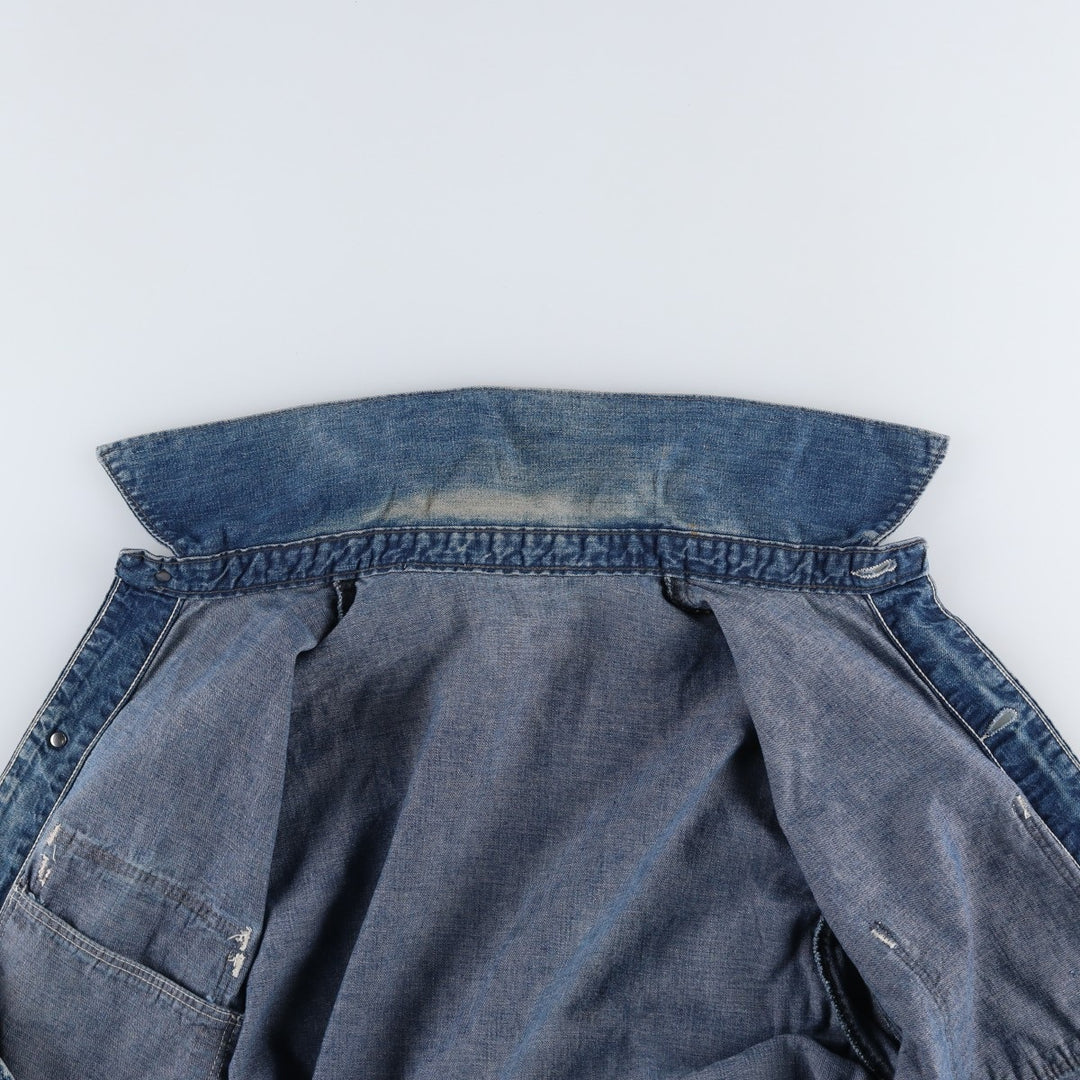 Vintage denim coveralls from the 1950s-1960s, men's size M. unclear blue type Vintage Second Hand