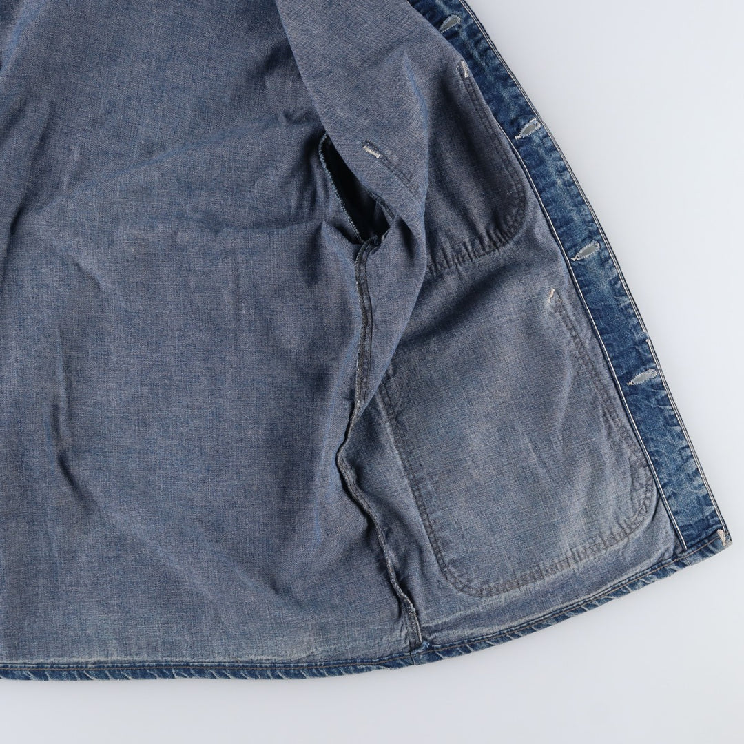 Vintage denim coveralls from the 1950s-1960s, men's size M. unclear blue type Vintage Second Hand