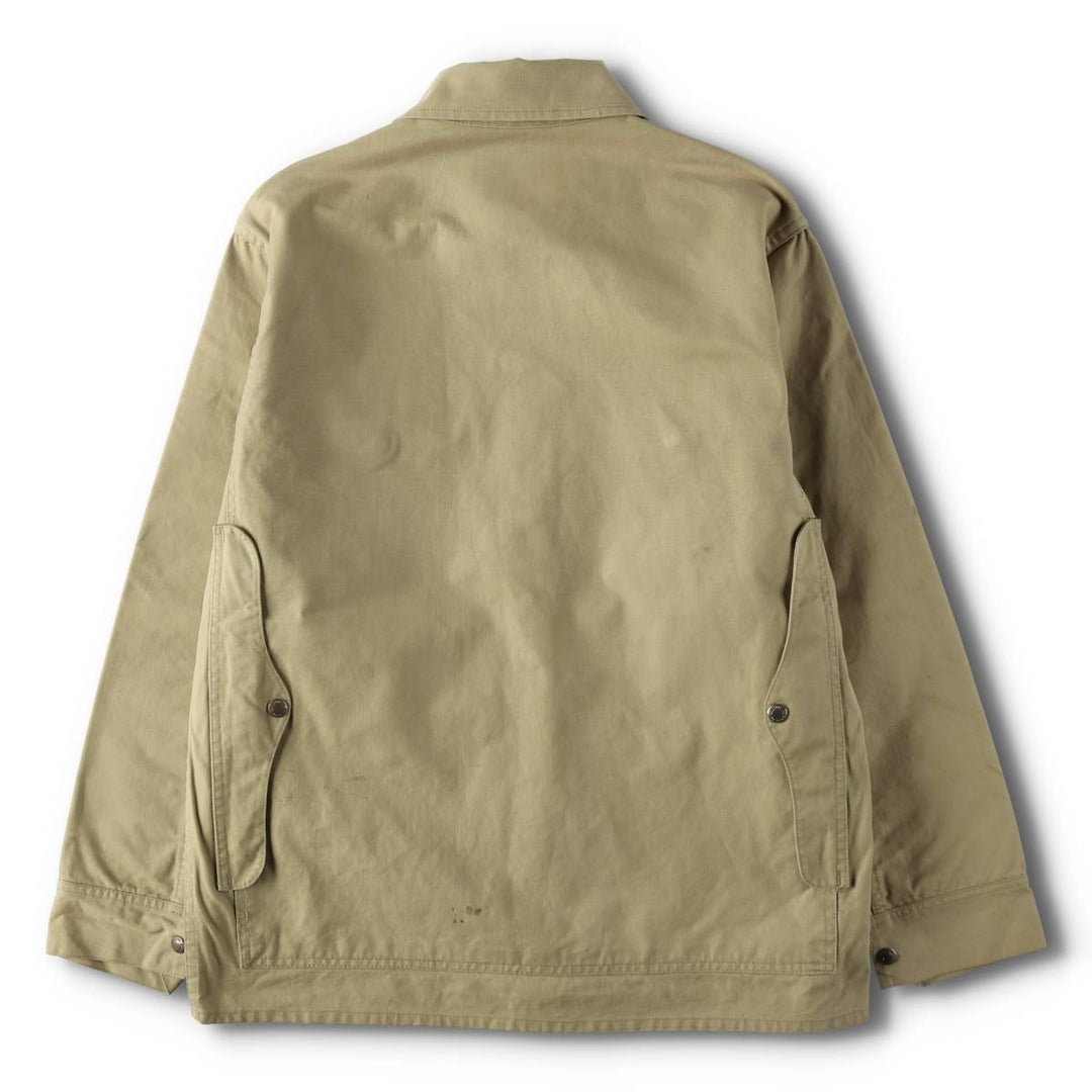 Vintage 1960s-1970'S Filson Eddie Bauer duck canvas hunting jacket, men's size M (approx.). cotton Khaki type beige Vintage Second Hand