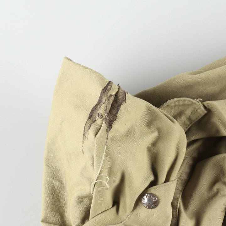 Vintage 1960s-1970'S Filson Eddie Bauer duck canvas hunting jacket, men's size M (approx.). cotton Khaki type beige Vintage Second Hand