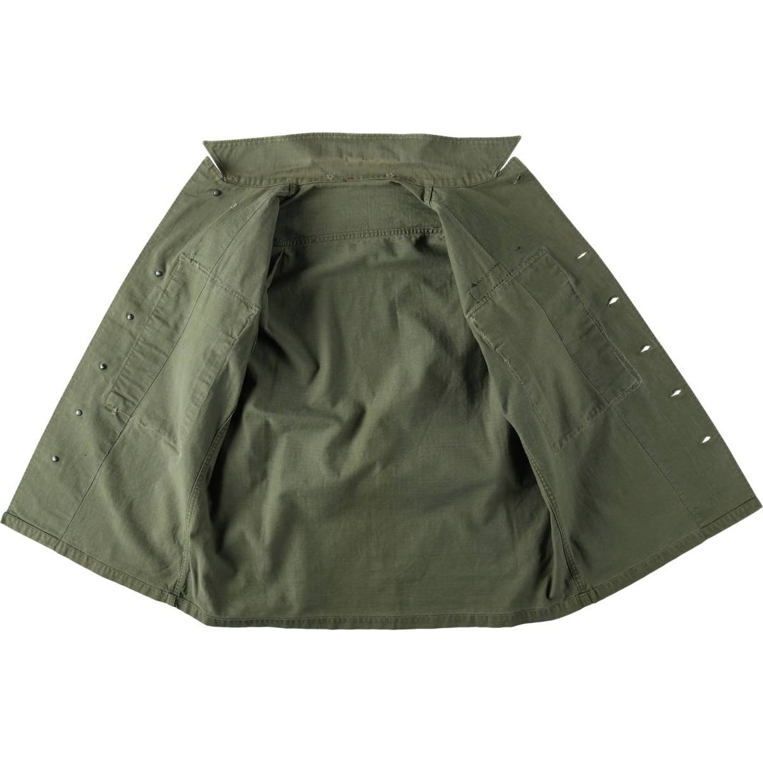 1940'S US Army M-43 Herringbone Military Utility Jacket, Made in USA, Men's Size L (Equivalent), Vintage unclear Khaki type Vintage Second Hand