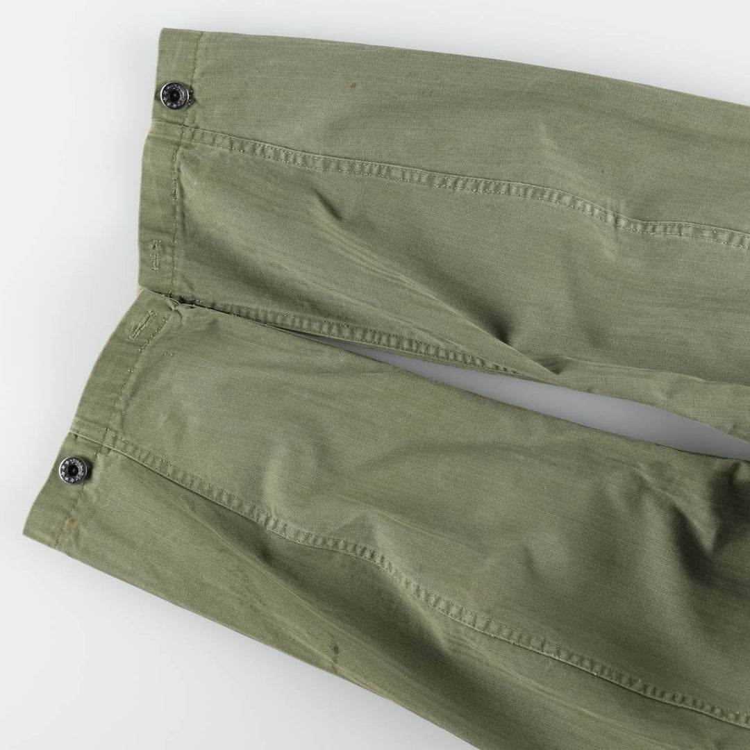 1940'S US Army M-43 Herringbone Military Utility Jacket, Made in USA, Men's Size L (Equivalent), Vintage unclear Khaki type Vintage Second Hand