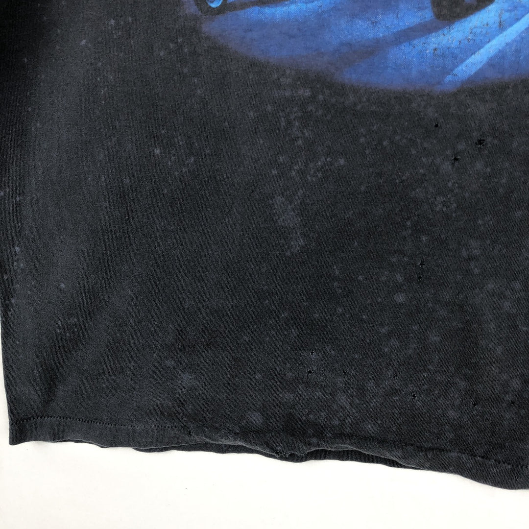 90'S Harley-Davidson Wolf Pattern Motorcycle T-Shirt, Made in USA, Men's Size XL (approx.) cotton navy blue type Vintage Second Hand