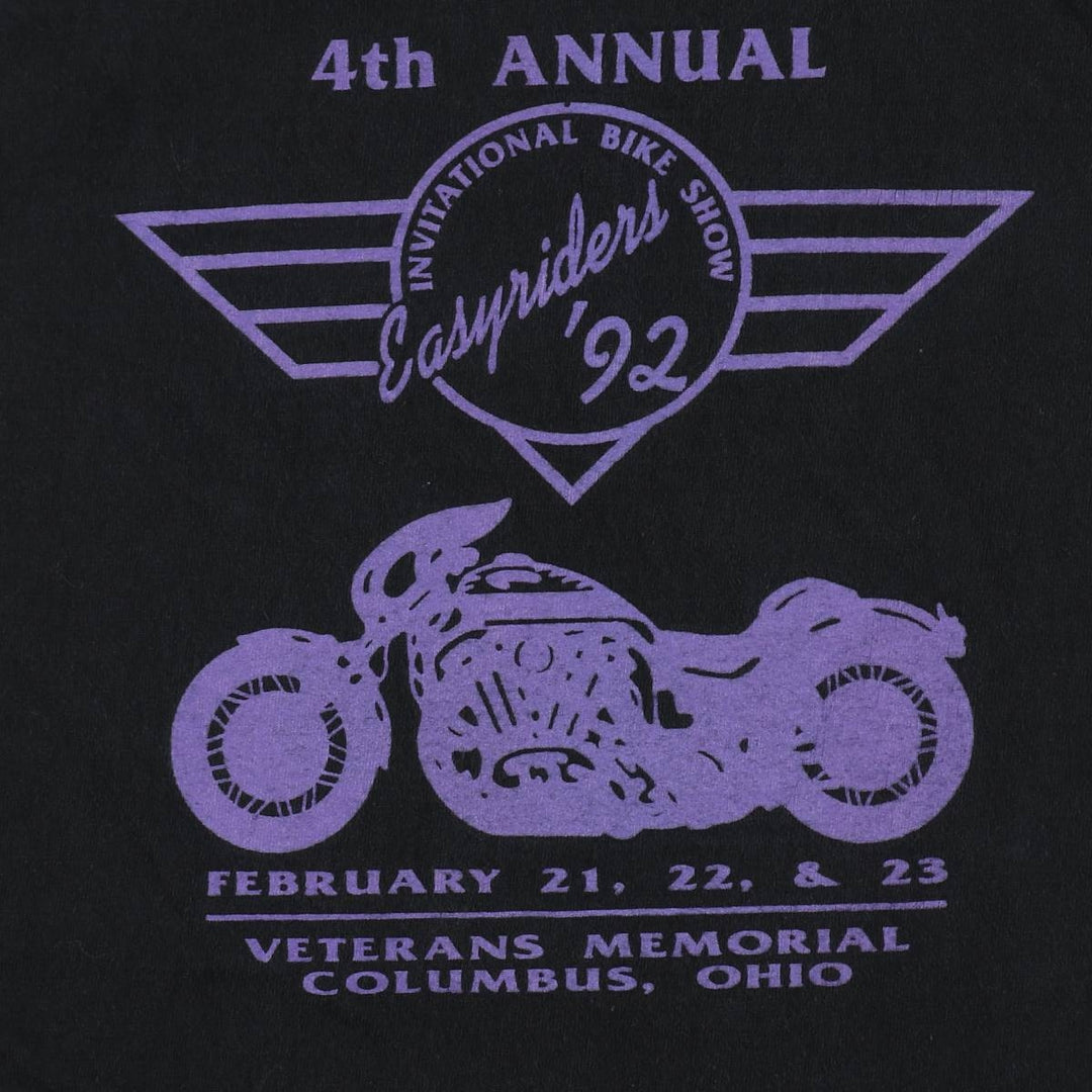 Harley-Davidson Animal Pattern Motorcycle T-Shirt, Made in USA, Men's XXL equivalent. cotton black type Vintage Second Hand