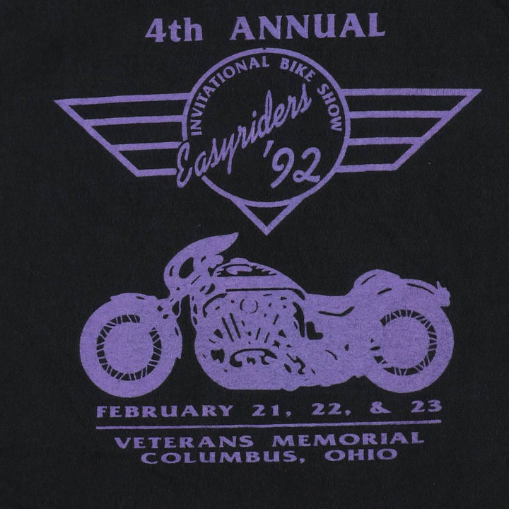 Harley-Davidson Animal Pattern Motorcycle T-Shirt, Made in USA, Men's XXL equivalent. cotton black type Vintage Second Hand