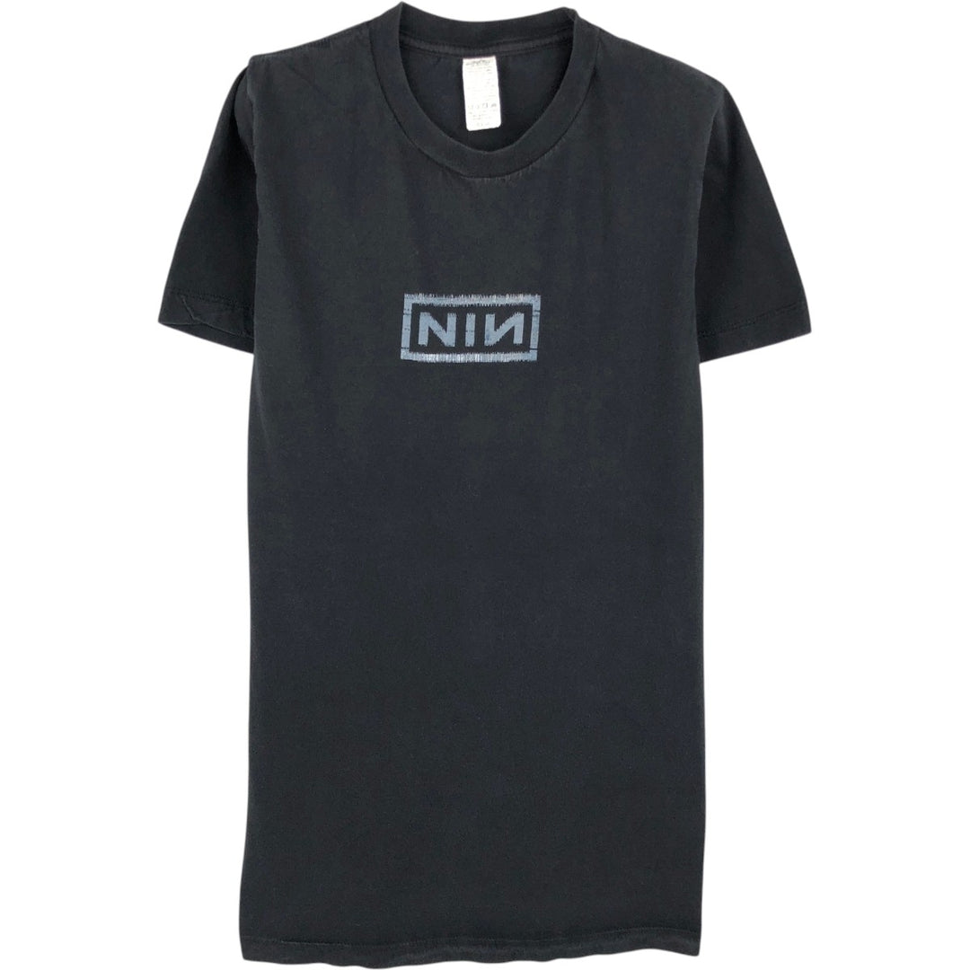 NINE INCHI NAILS Band T-shirt (Men's size S) cotton black type Vintage Second Hand