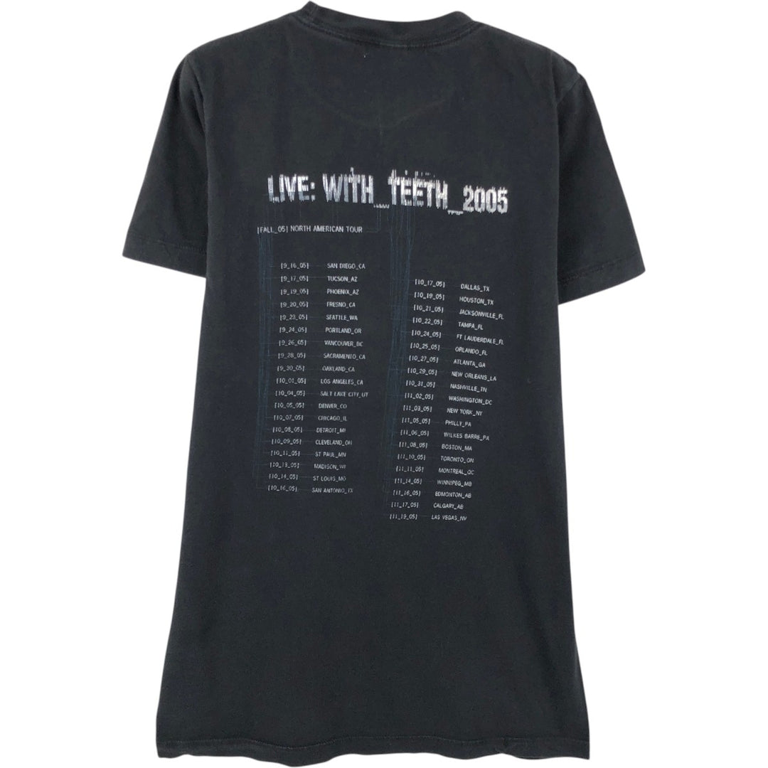 NINE INCHI NAILS Band T-shirt (Men's size S) cotton black type Vintage Second Hand