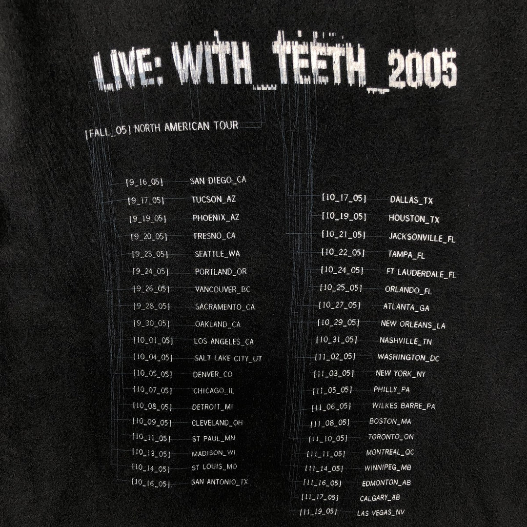 NINE INCHI NAILS Band T-shirt (Men's size S) cotton black type Vintage Second Hand