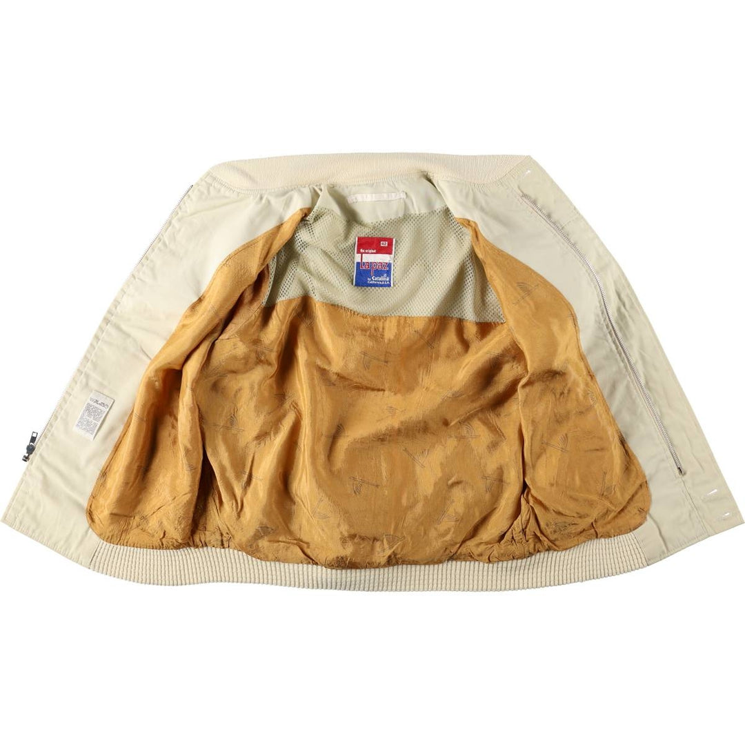 70s-80'S Catalina La Paz Derby Jacket, Cup Shoulder Jacket, Men's Size L (approx.), Vintage unclear Beige type Vintage Second Hand