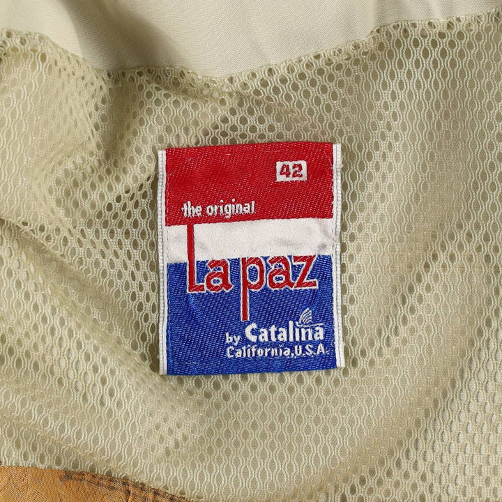 70s-80'S Catalina La Paz Derby Jacket, Cup Shoulder Jacket, Men's Size L (approx.), Vintage unclear Beige type Vintage Second Hand