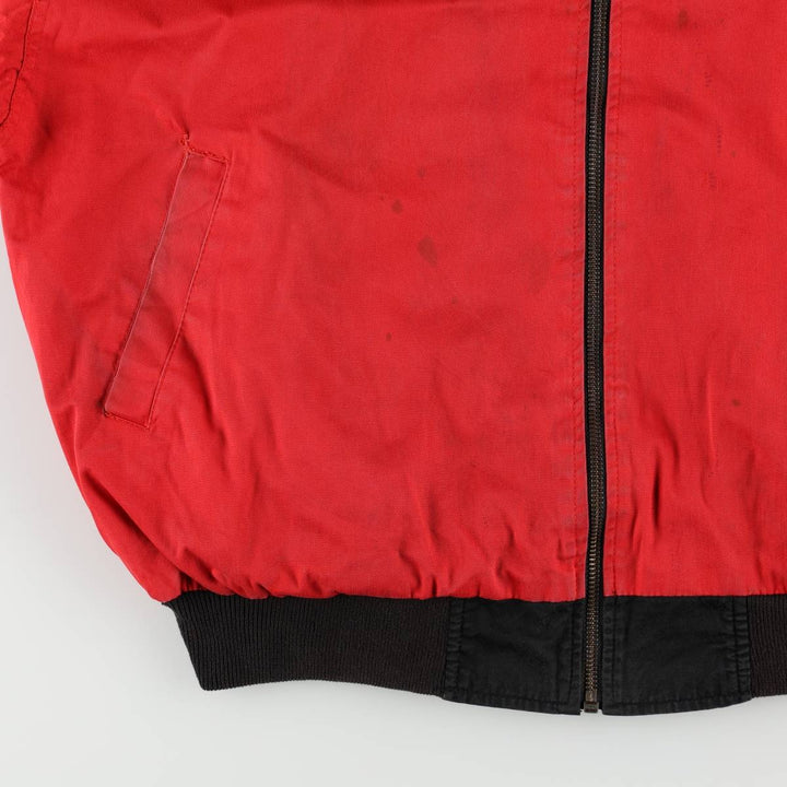 Marlboro reversible back logo cotton blouson, men's size L cotton black type Vintage Second Hand