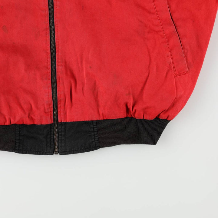Marlboro reversible back logo cotton blouson, men's size L cotton black type Vintage Second Hand