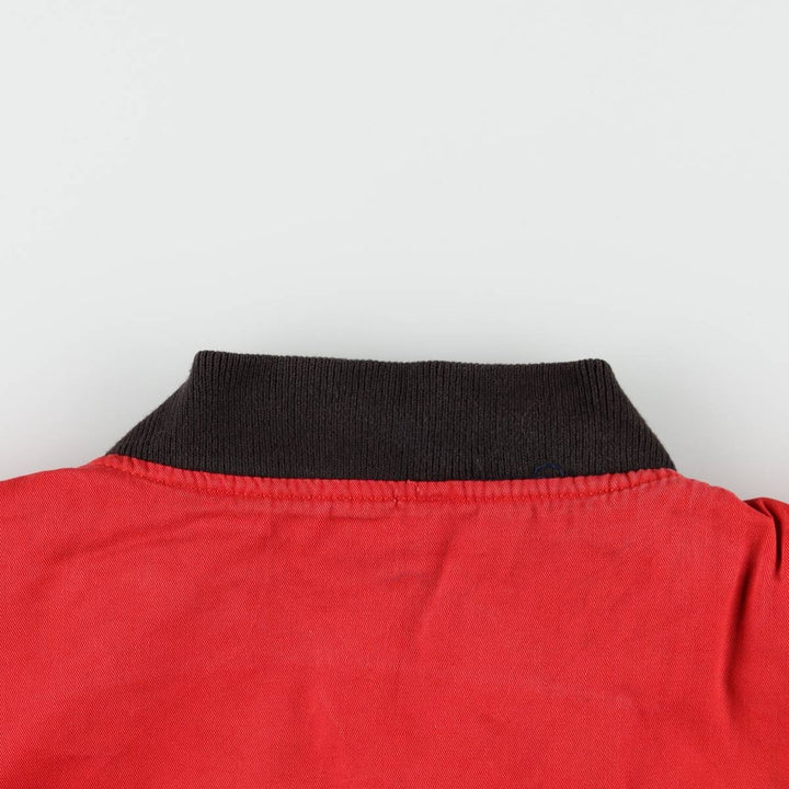 Marlboro reversible back logo cotton blouson, men's size L cotton black type Vintage Second Hand