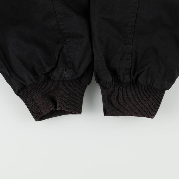 Marlboro reversible back logo cotton blouson, men's size L cotton black type Vintage Second Hand