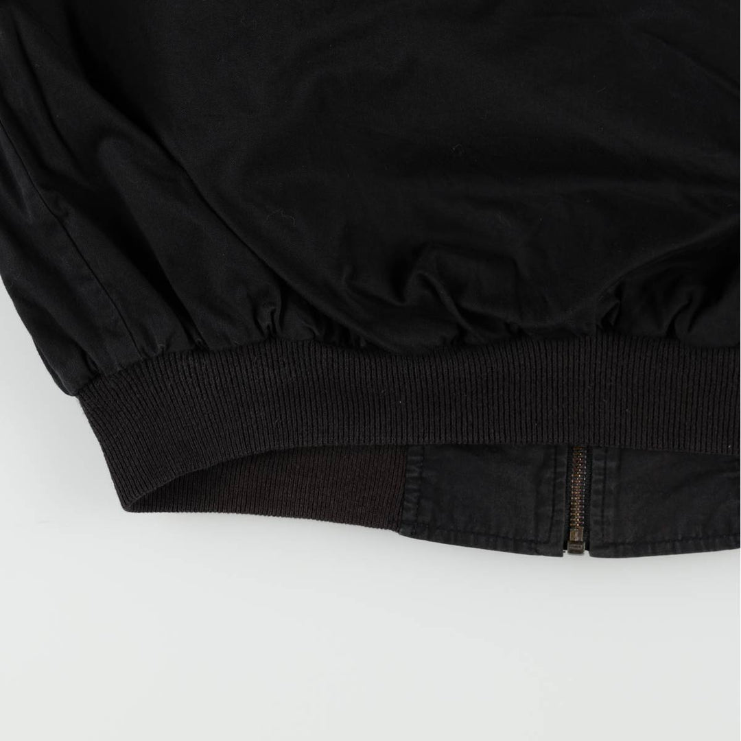 Marlboro reversible back logo cotton blouson, men's size L cotton black type Vintage Second Hand