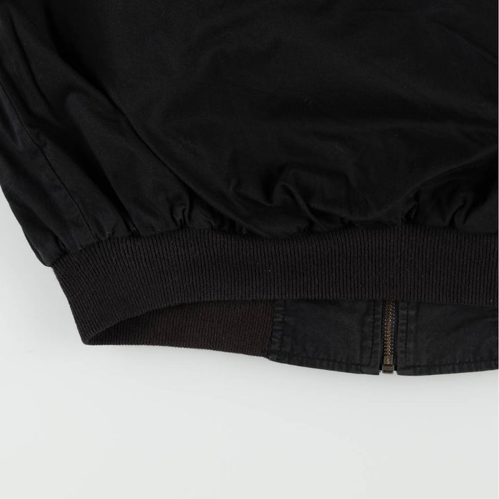 Marlboro reversible back logo cotton blouson, men's size L cotton black type Vintage Second Hand