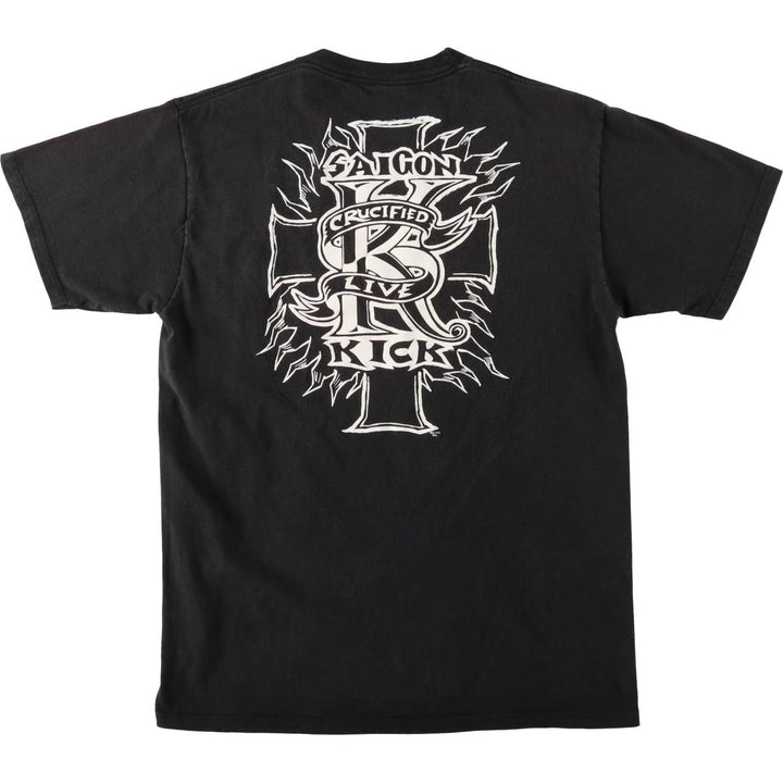 90'S Jerzees SAIGON KICK Band T-Shirt, Made in USA, Men's Size L (approx.), Vintage cotton black type Vintage Second Hand