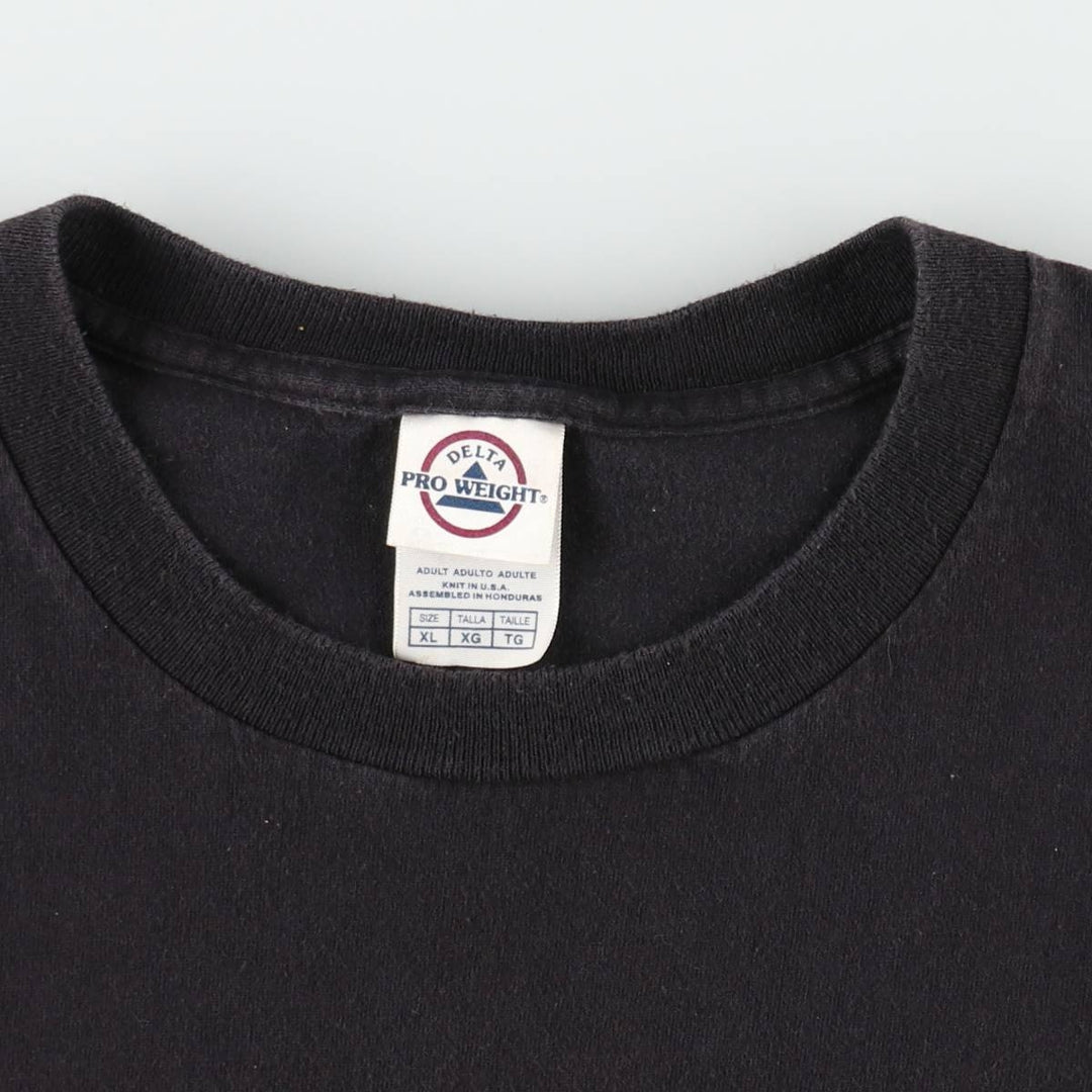 2000'S Delta THE SIMPSONS Munch's Scream parody character print T-shirt, men's size XL equivalent. cotton black type Vintage Second Hand