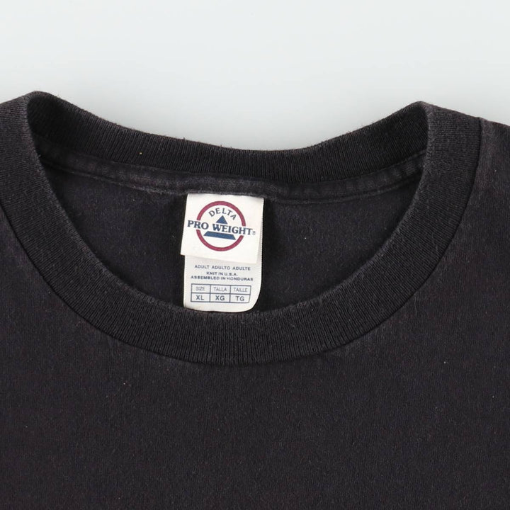 2000'S Delta THE SIMPSONS Munch's Scream parody character print T-shirt, men's size XL equivalent. cotton black type Vintage Second Hand