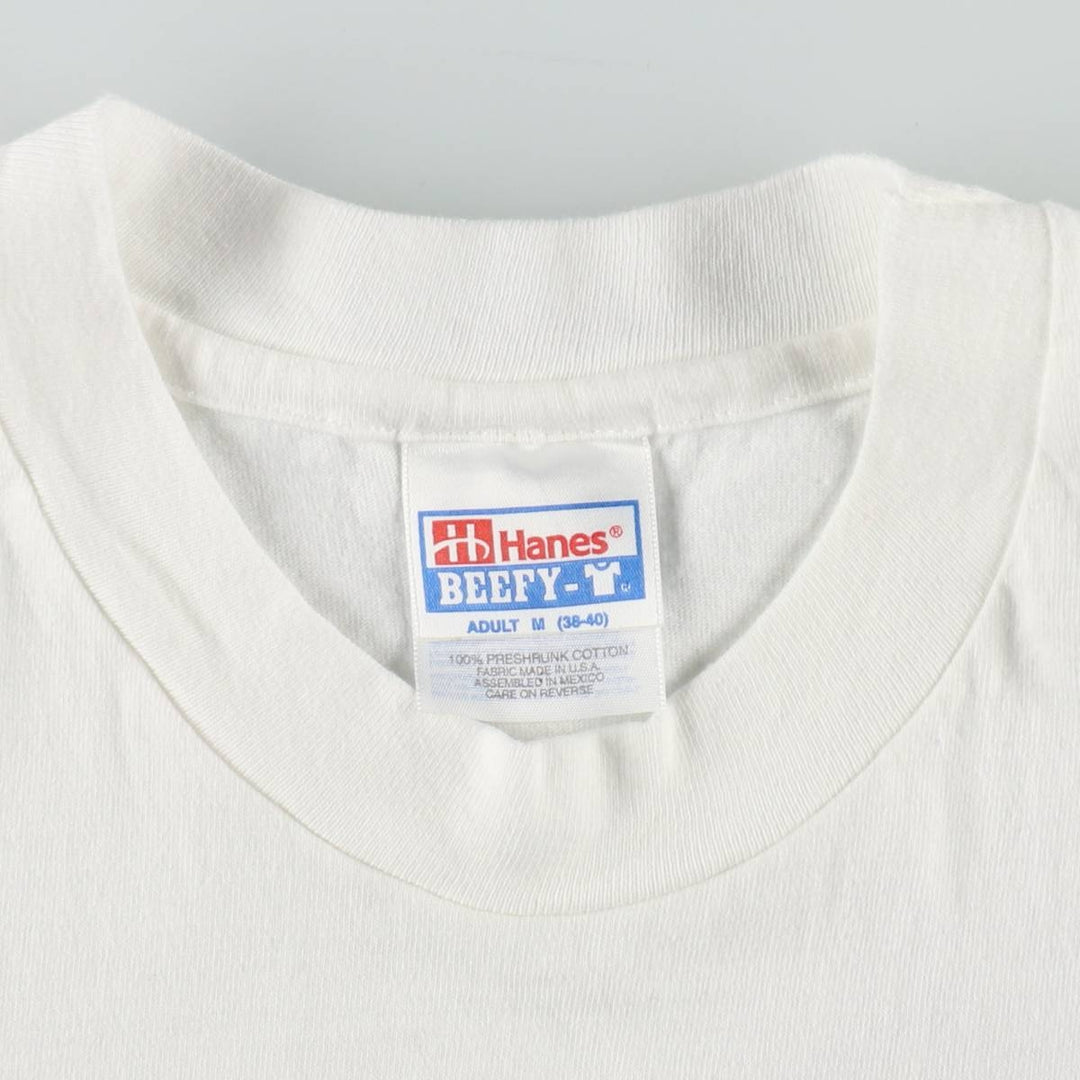 90'S Hanes BEEFY-T insect print t-shirt, men's size M equivalent, vintage. cotton black type Vintage Second Hand