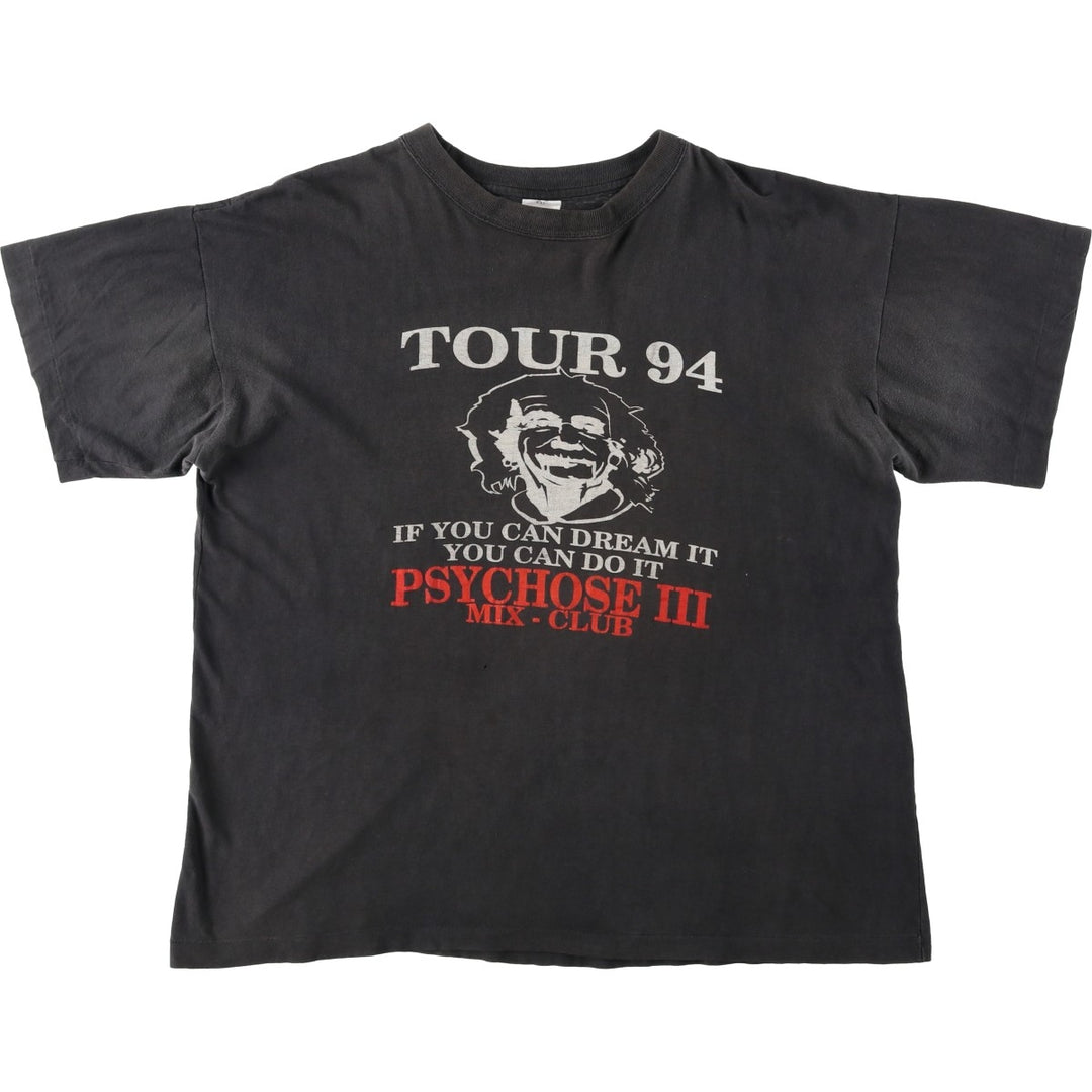 90'S EINSTEIN (Einstein) T-shirt, Men's XXL equivalent, Vintage cotton black type Vintage Second Hand
