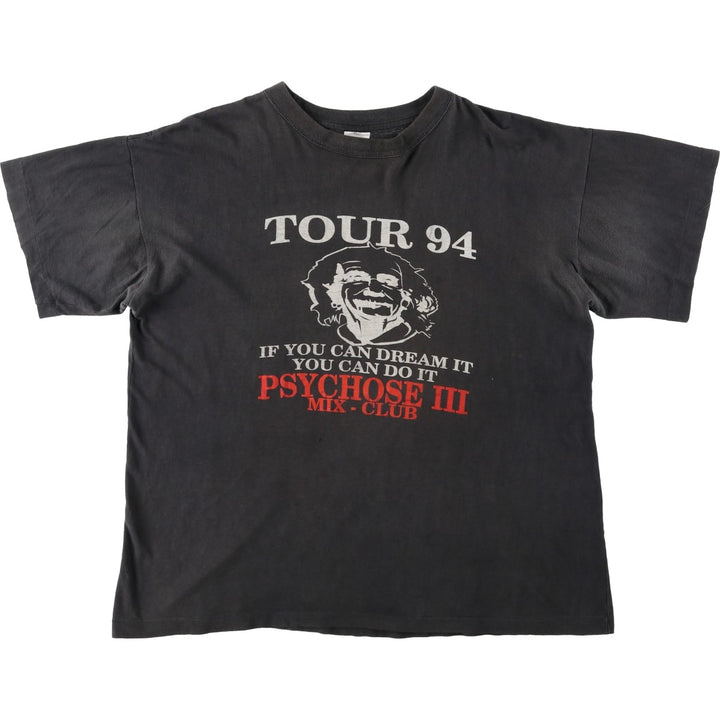 90'S EINSTEIN (Einstein) T-shirt, Men's XXL equivalent, Vintage cotton black type Vintage Second Hand